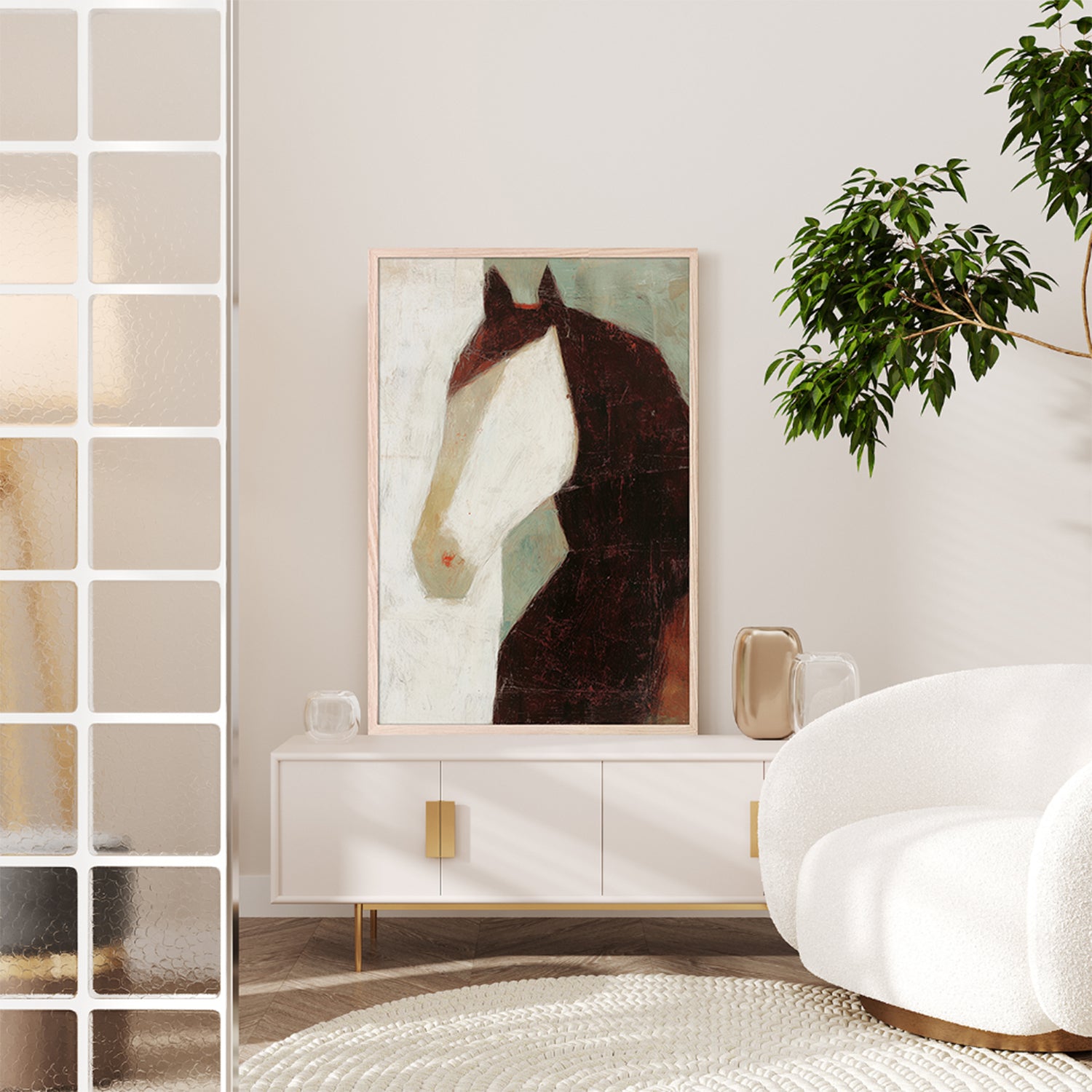 Minimalist Horse Portrait