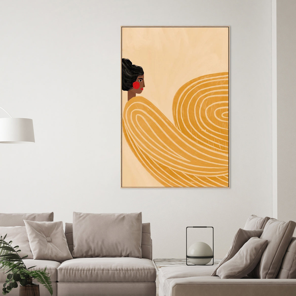 The Woman With The Yellow Stripes