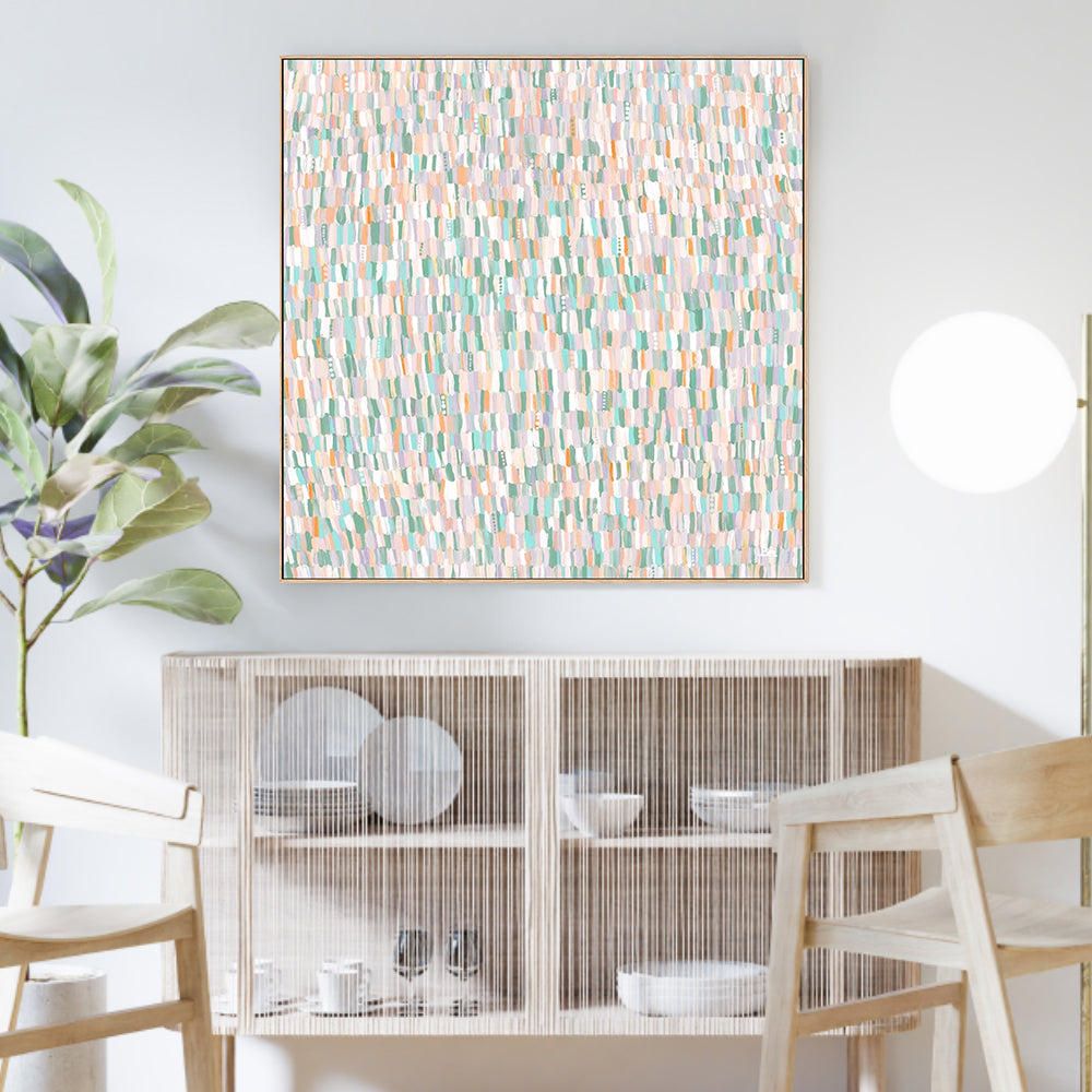 Lavender Shower, Earthy Pastel Tones