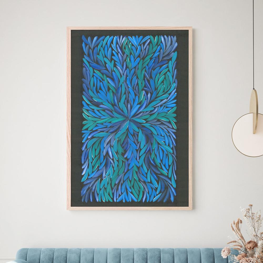 healing leaves-blue
