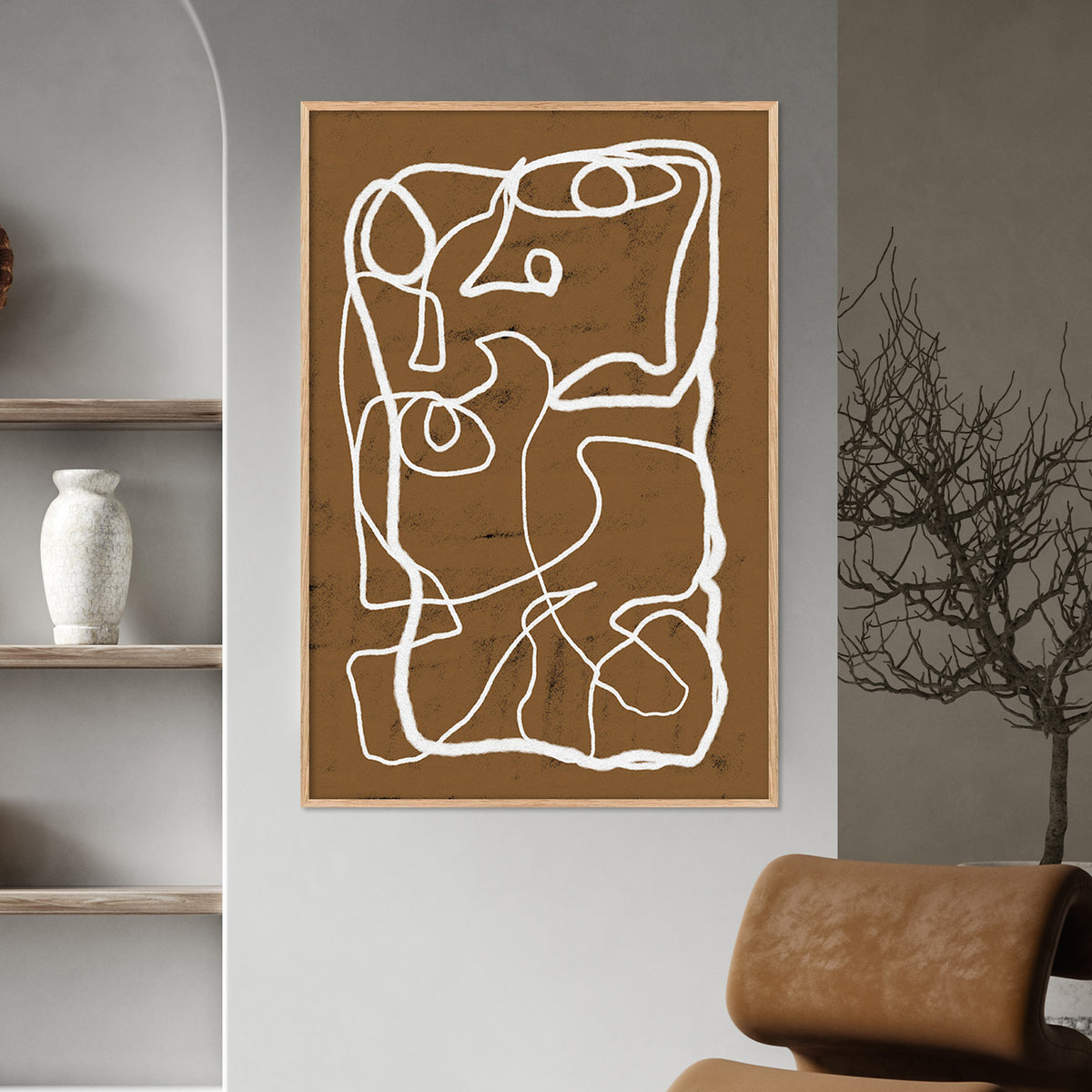 Abstract Brown Imagination