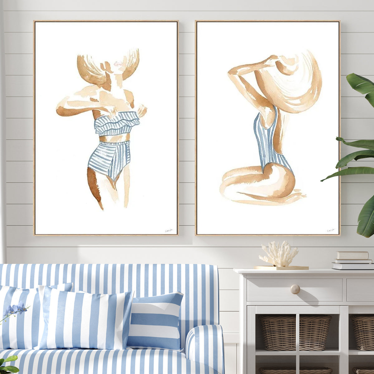 Breezy Beach Babe, Set Of 2