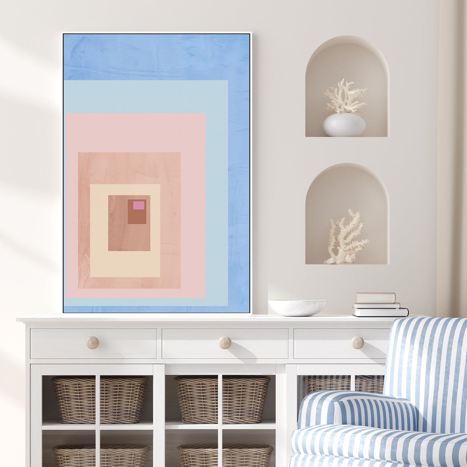 Pink Block Colour, Style A