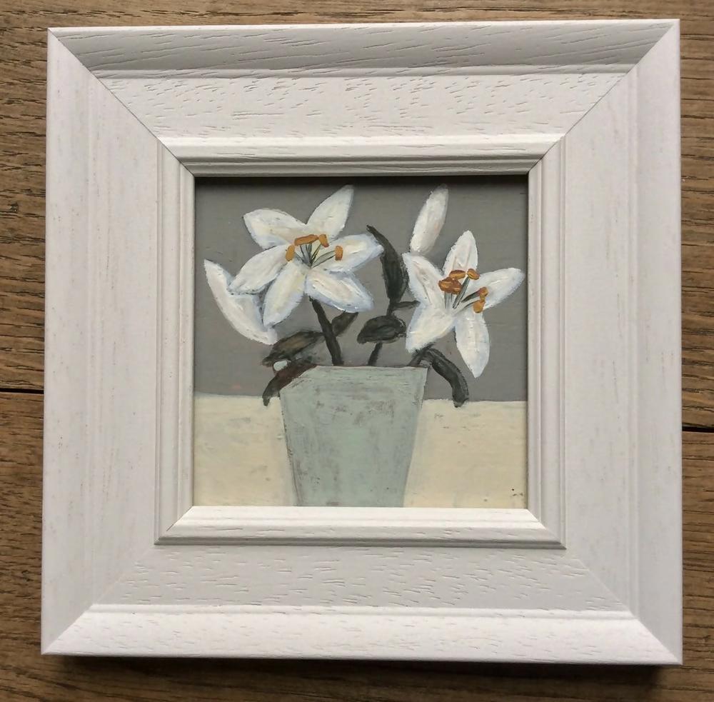 Lilies , Original Artwork-by-Louise O’Hara-original art-Gioia