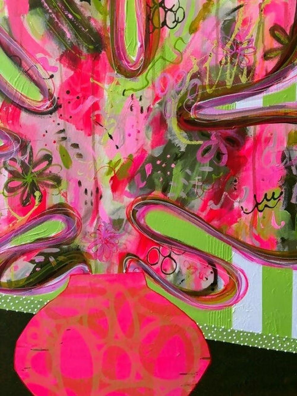 Lime Splice-by-Lindy Farley-original art-Gioia