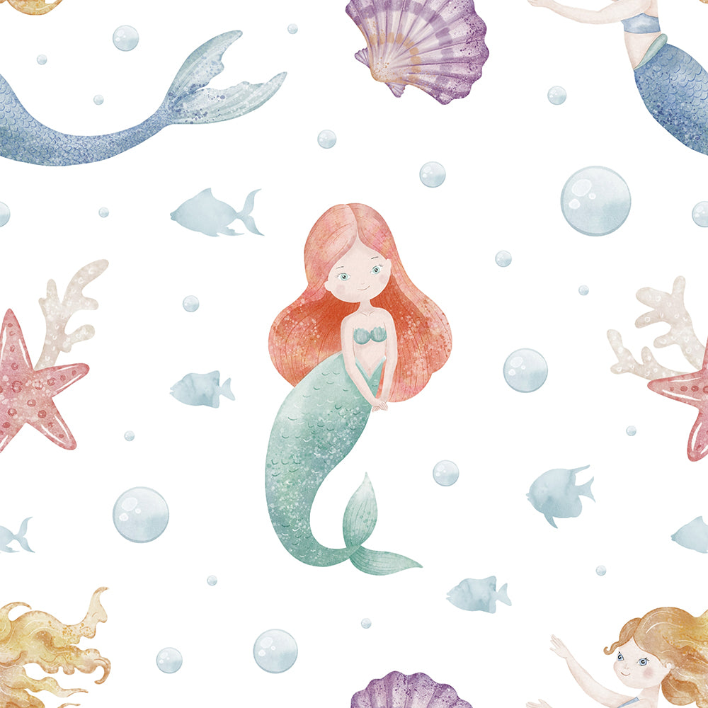 Little Mermaid-wallpaper-eco-friendly-easy-removal-Gioia Wall Art-1