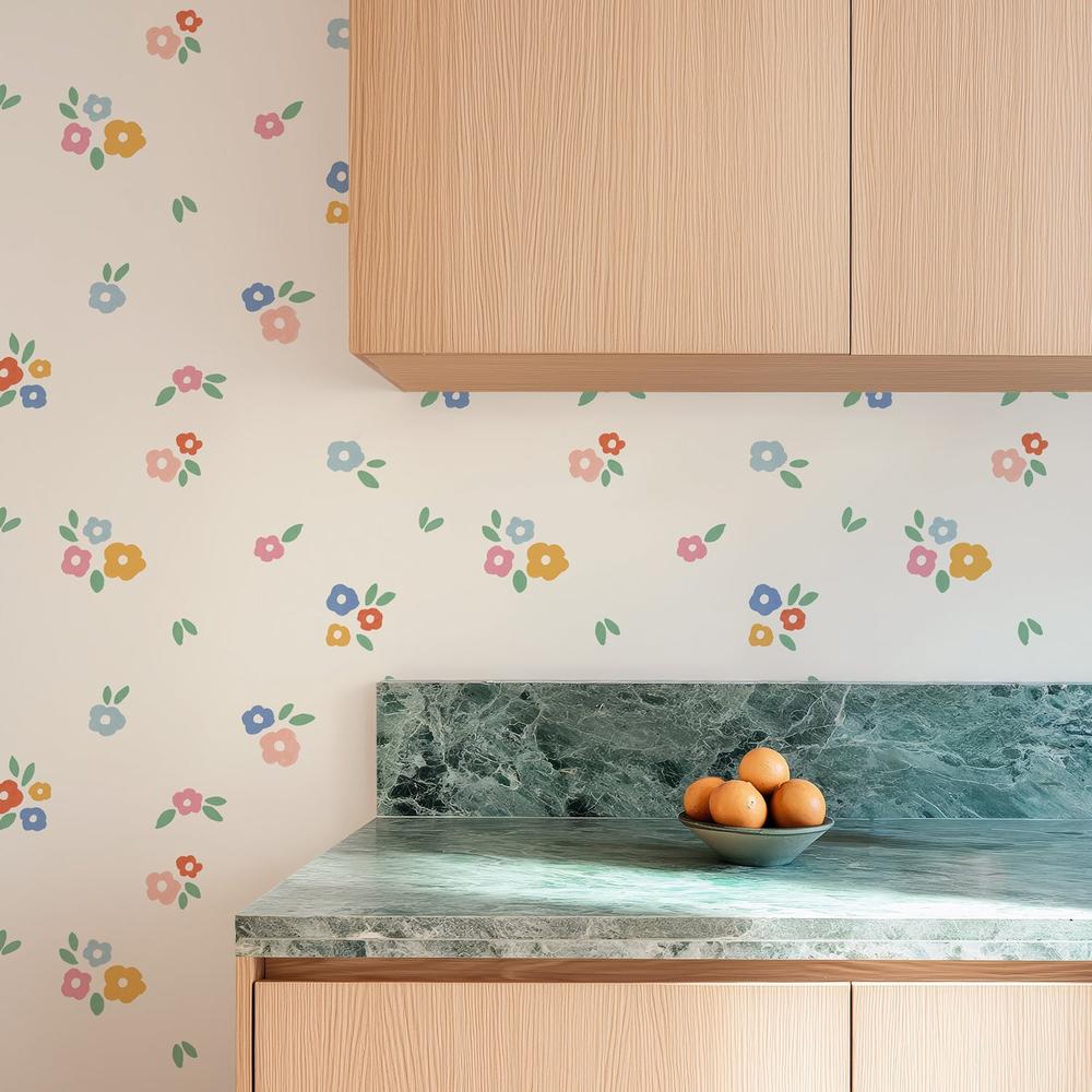 Little Wonders Pattern II-wallpaper-eco-friendly-easy-removal-Laura Marshall-5