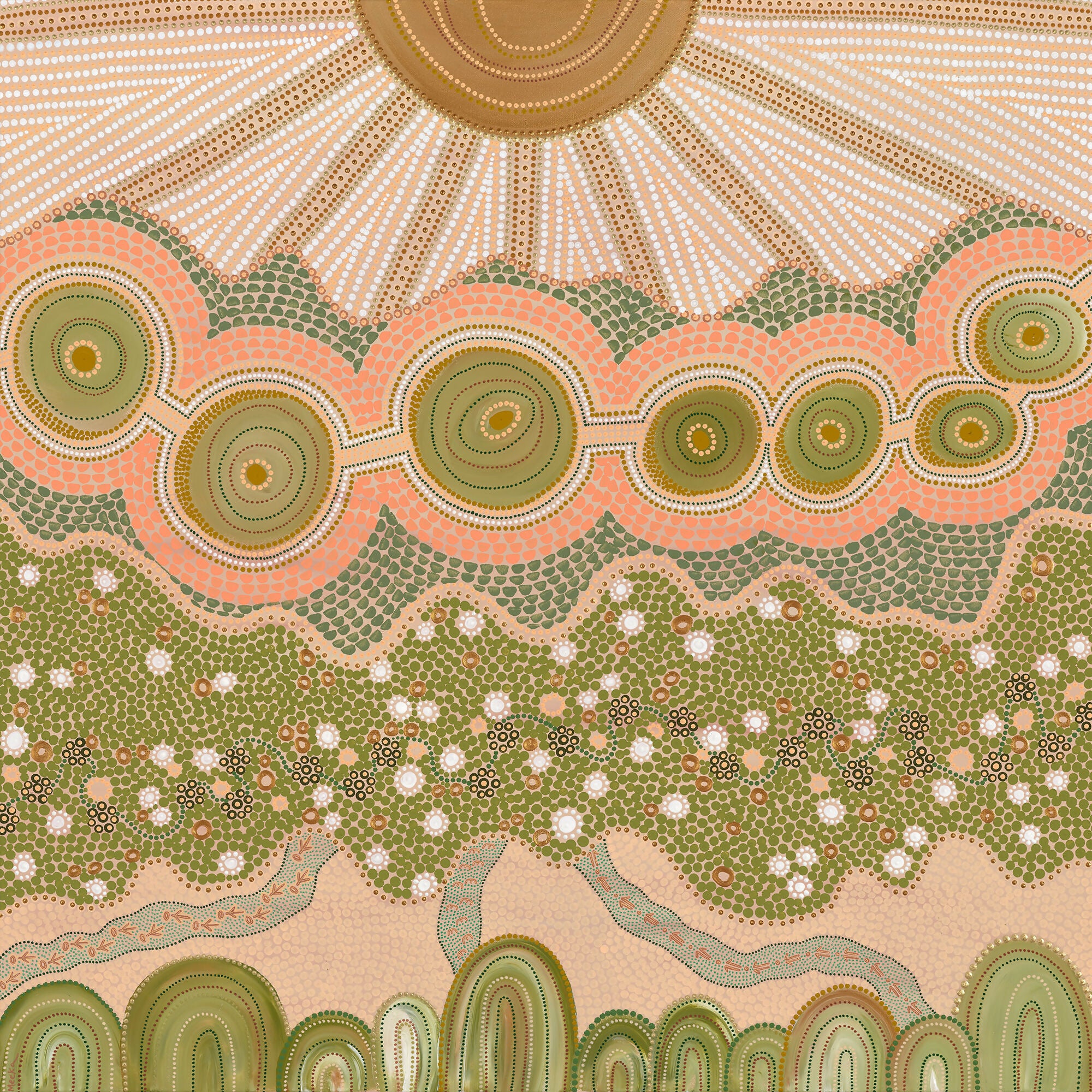 On the Land , Original Artwork