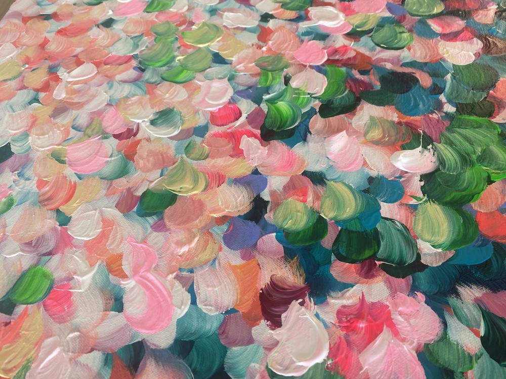 Love Blooms, Original Hand-Painted Canvas By Katherine Spiller-by-Katherine Spiller-original art-Gioia