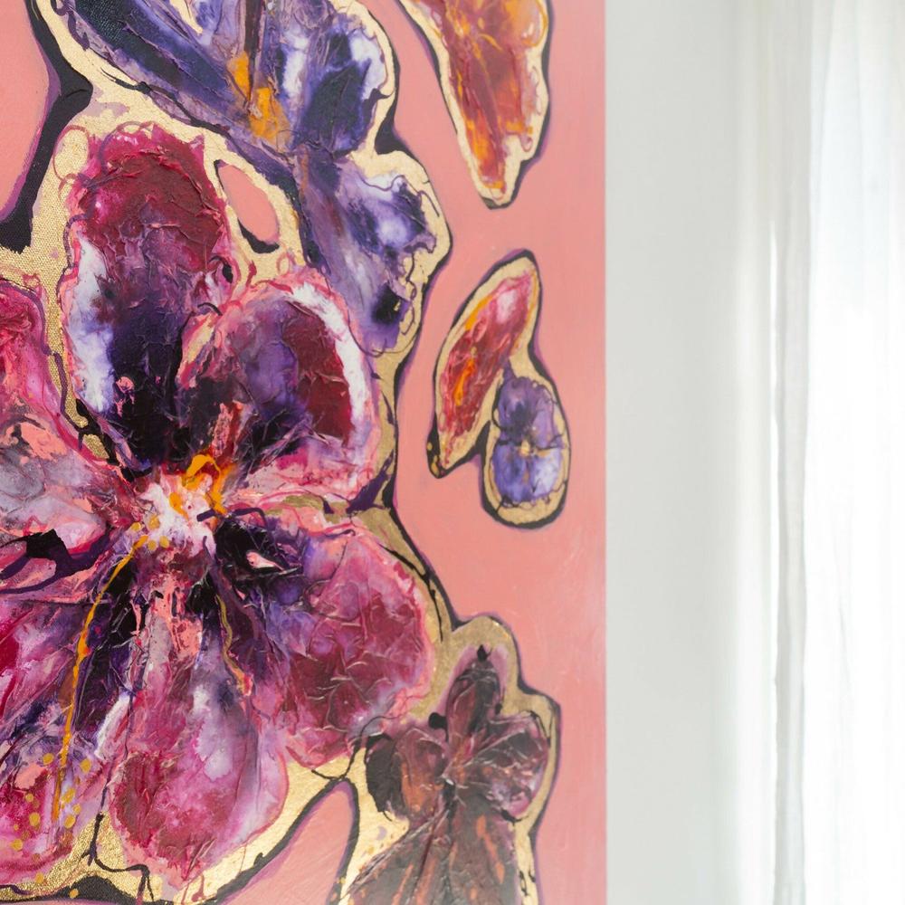Lovers, Original Hand-Painted Canvas By Elle Pervez-by-Elle Pervez-original art-Gioia