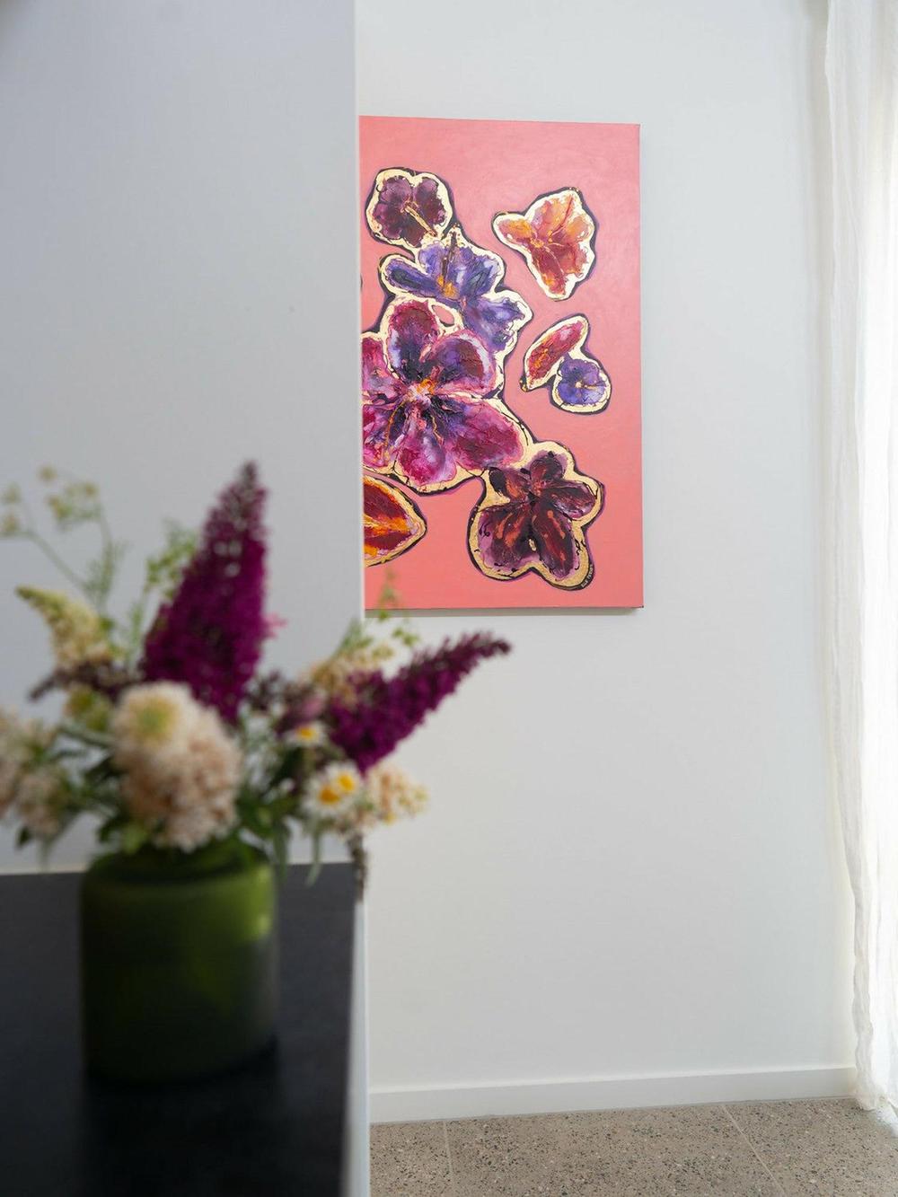 Lovers, Original Hand-Painted Canvas By Elle Pervez-by-Elle Pervez-original art-Gioia