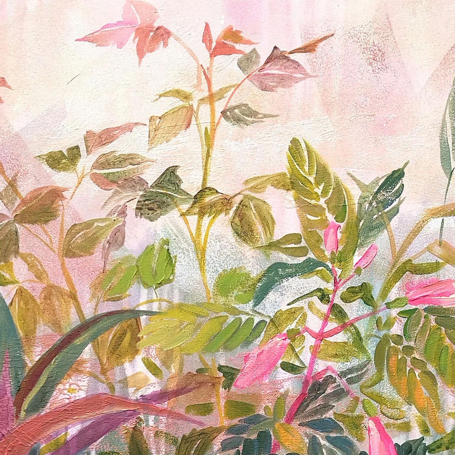 Floral Garden Mix, Original Hand-Painted Canvas By Ekaterina Prisich