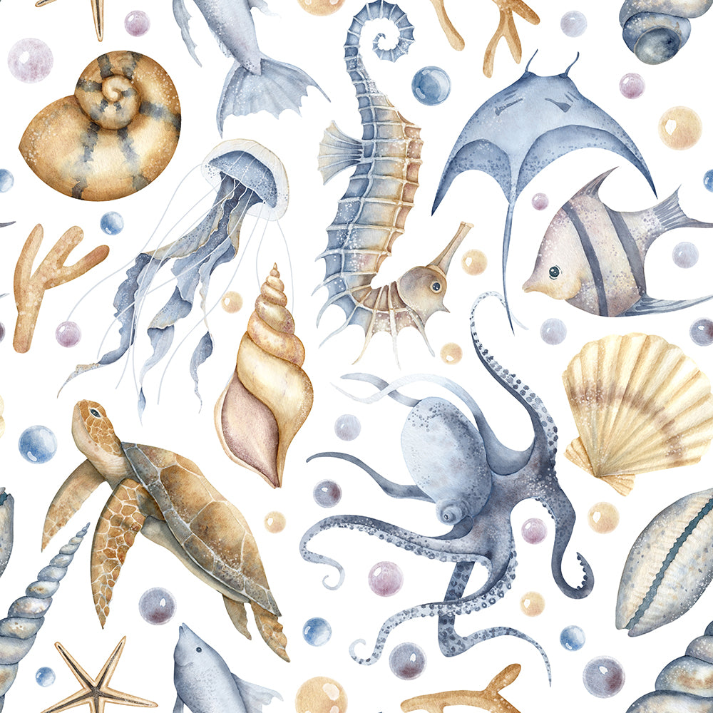 Marine Diversity-wallpaper-eco-friendly-easy-removal-Gioia Wall Art-1