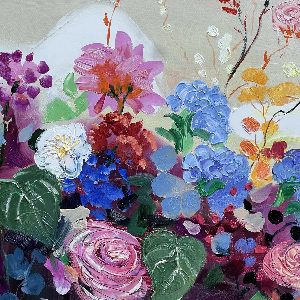 Maximalism Vintage. Original hand painted artwork by Meredith Howse.-by-Meredith Howse-original art-Gioia