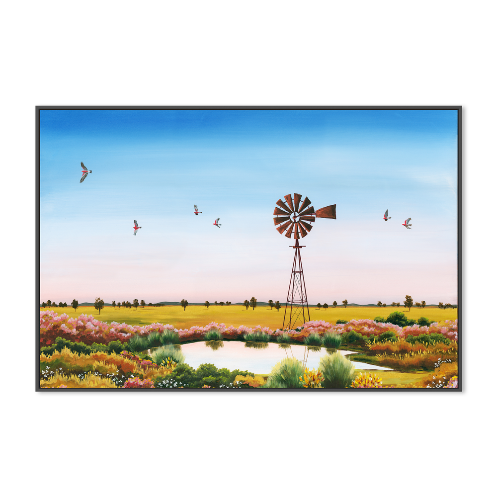 Galahs on Dusk