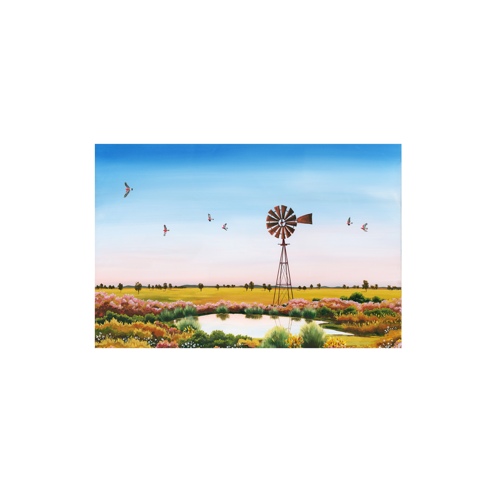 Galahs on Dusk