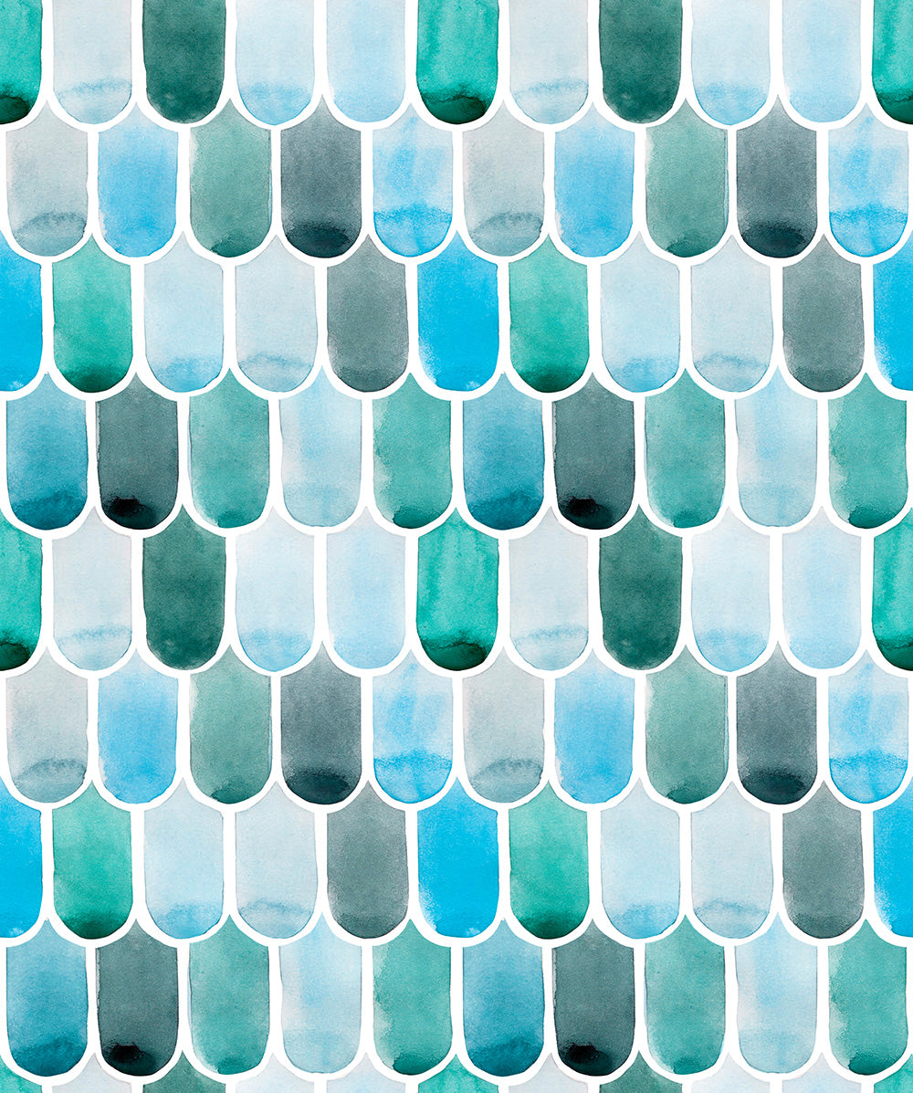 Mermaid Scales-wallpaper-eco-friendly-easy-removal-Gioia Wall Art-1