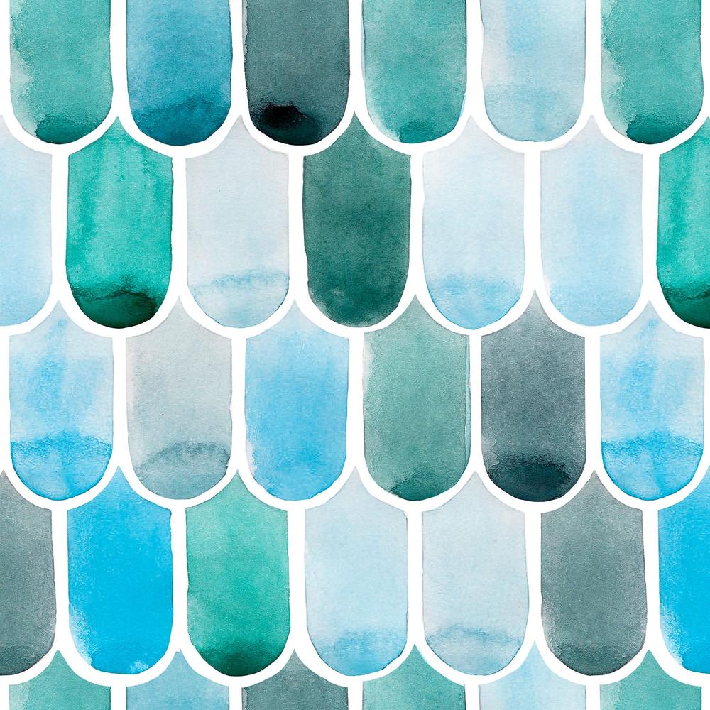Mermaid Scales-wallpaper-eco-friendly-easy-removal-Gioia Wall Art-3