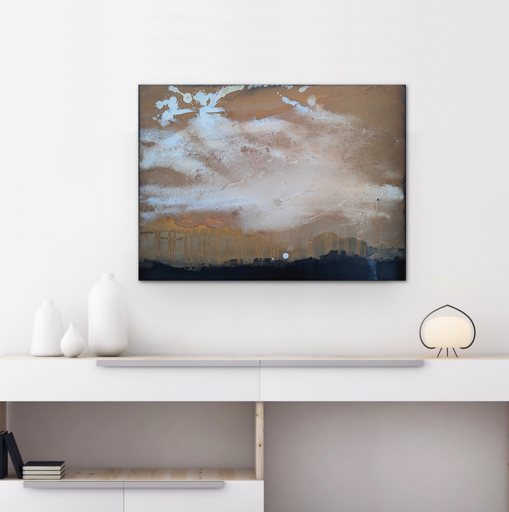 Mini Landscape No 7-by-Emilie Heurtevent Original Artwork-original art-Gioia