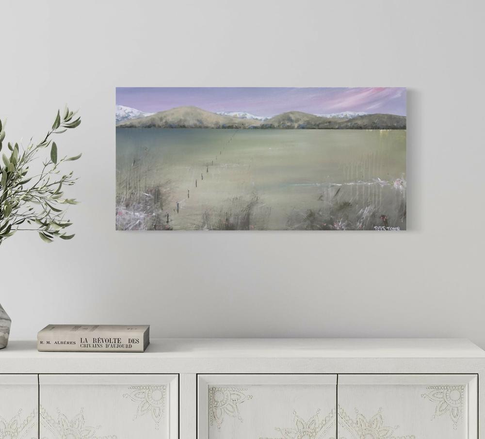 Mountains Plains Serenity-by-Peter Taylor Original Art-original art-Gioia
