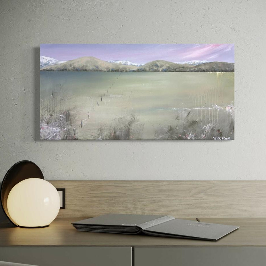 Mountains Plains Serenity-by-Peter Taylor Original Art-original art-Gioia