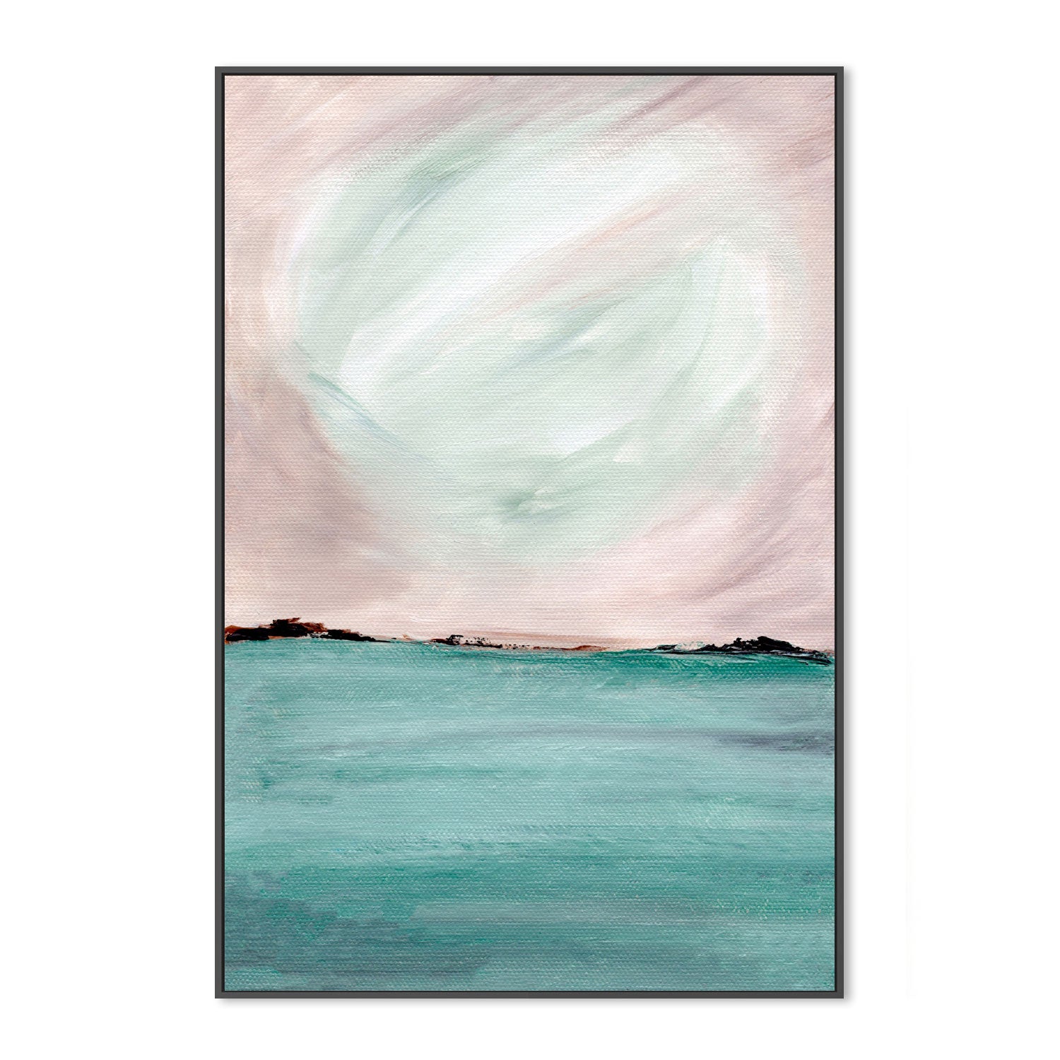 Luminous Waters, Hand-Painted Canvas