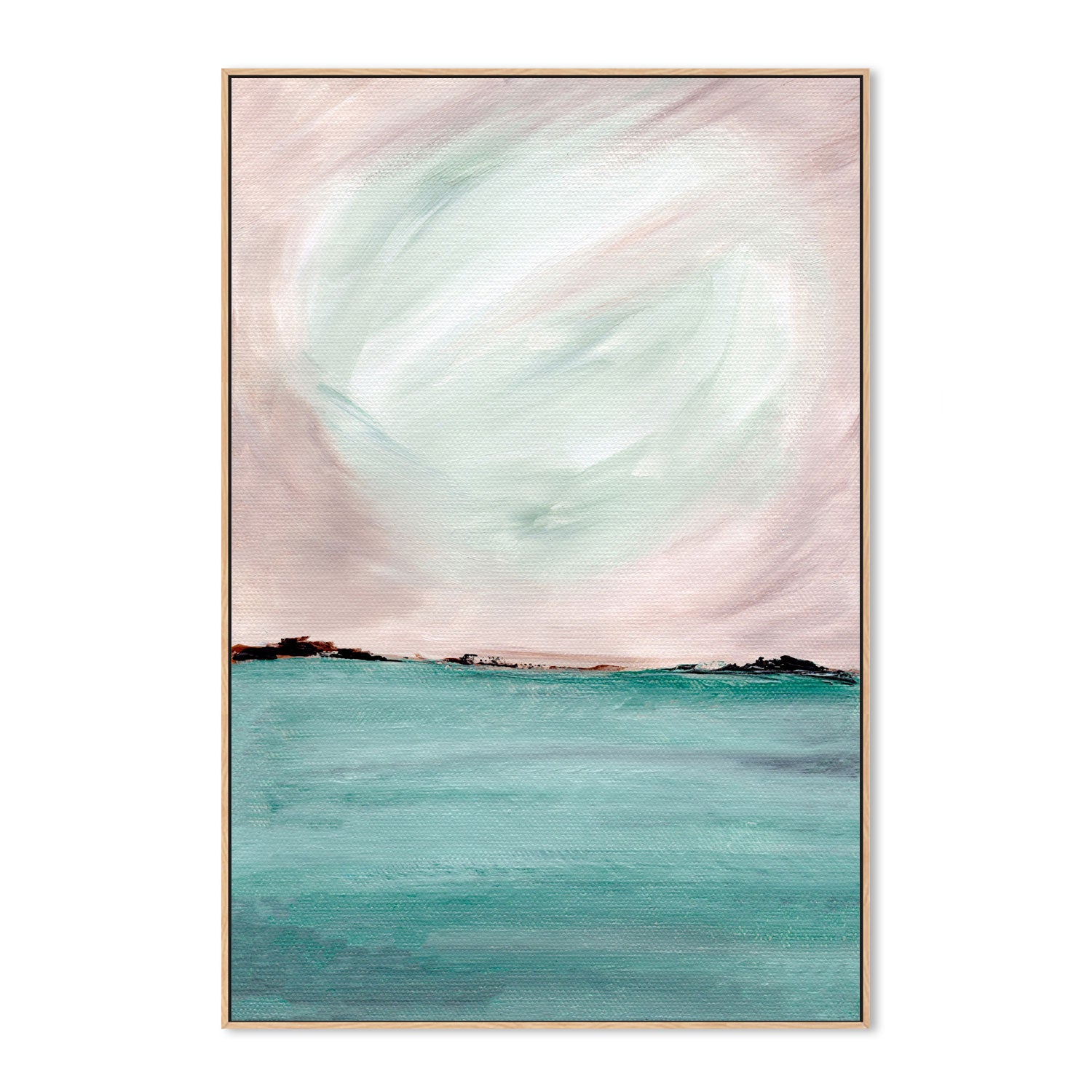 Luminous Waters, Hand-Painted Canvas