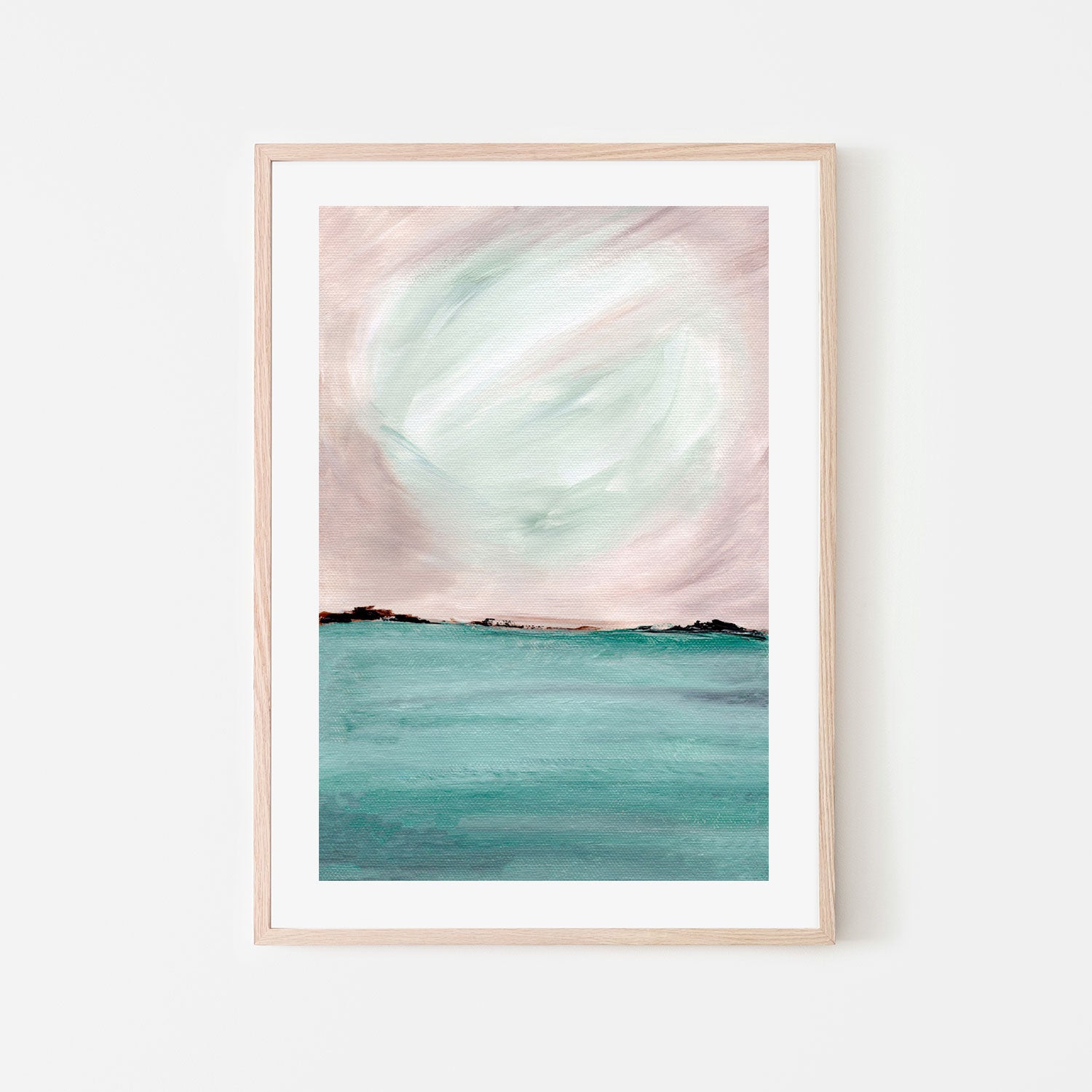 Luminous Waters, Hand-Painted Canvas