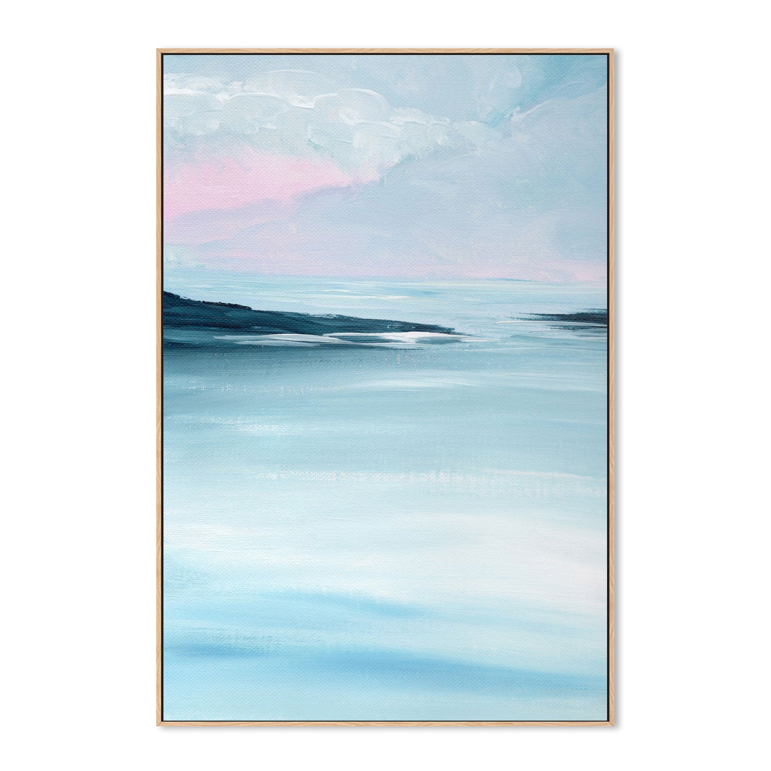 Waves Of Tranquility, Style A, Hand-Painted Canvas