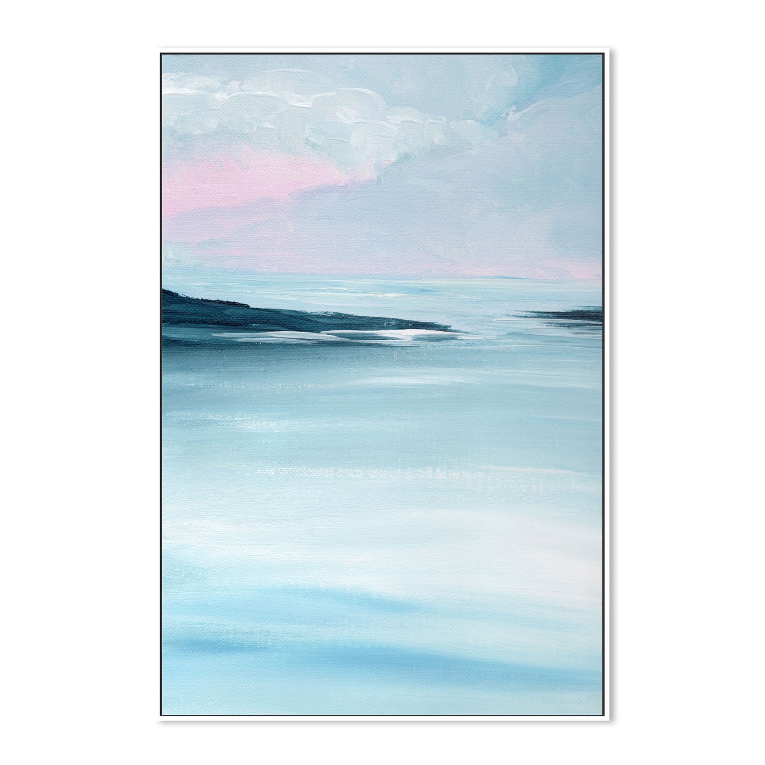 Waves Of Tranquility, Style A, Hand-Painted Canvas
