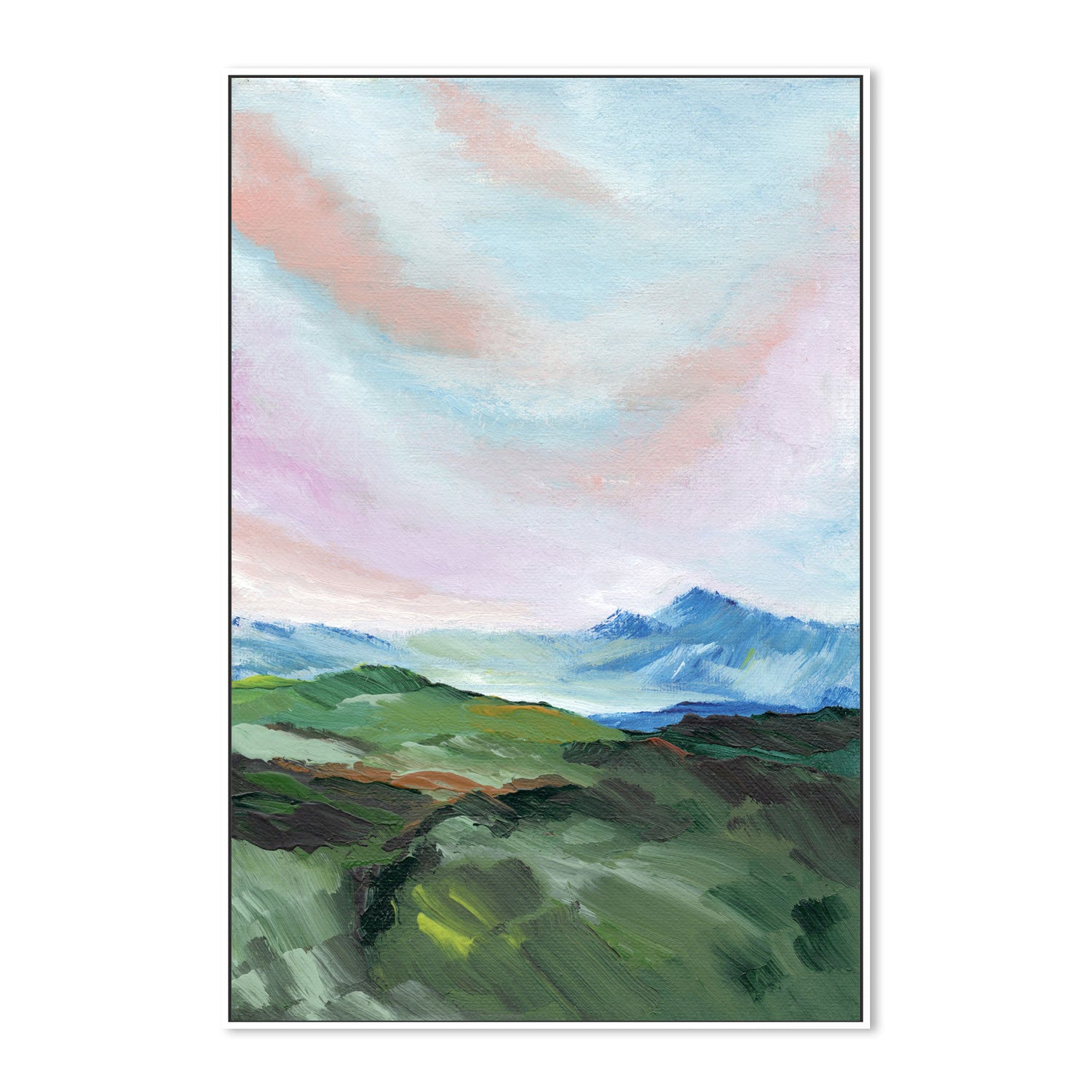 Serene View, Hand-Painted Canvas