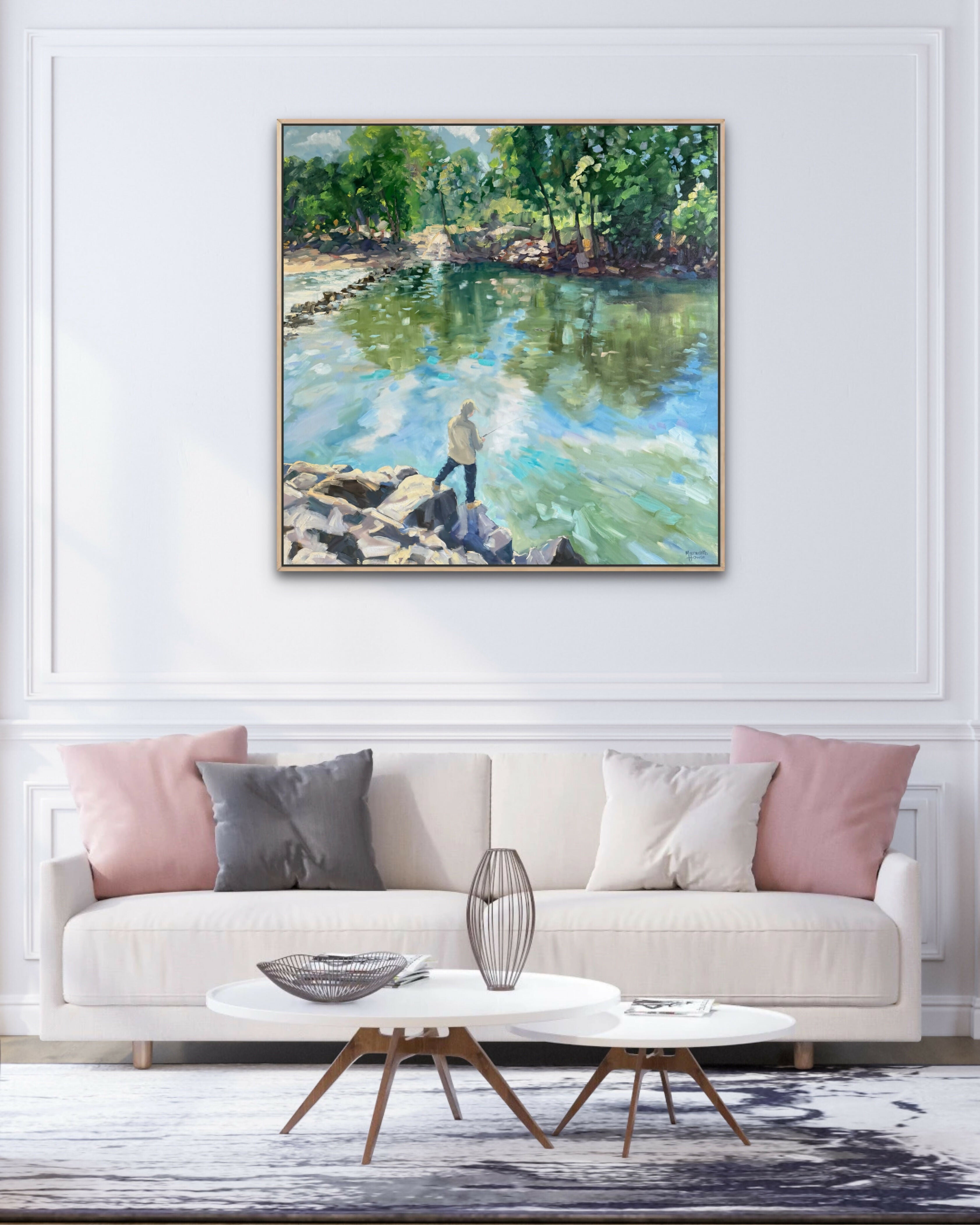 Cahills Crossing - Kakadu to Arnhem Land. Original hand-painted artwork by Meredith Howse.
