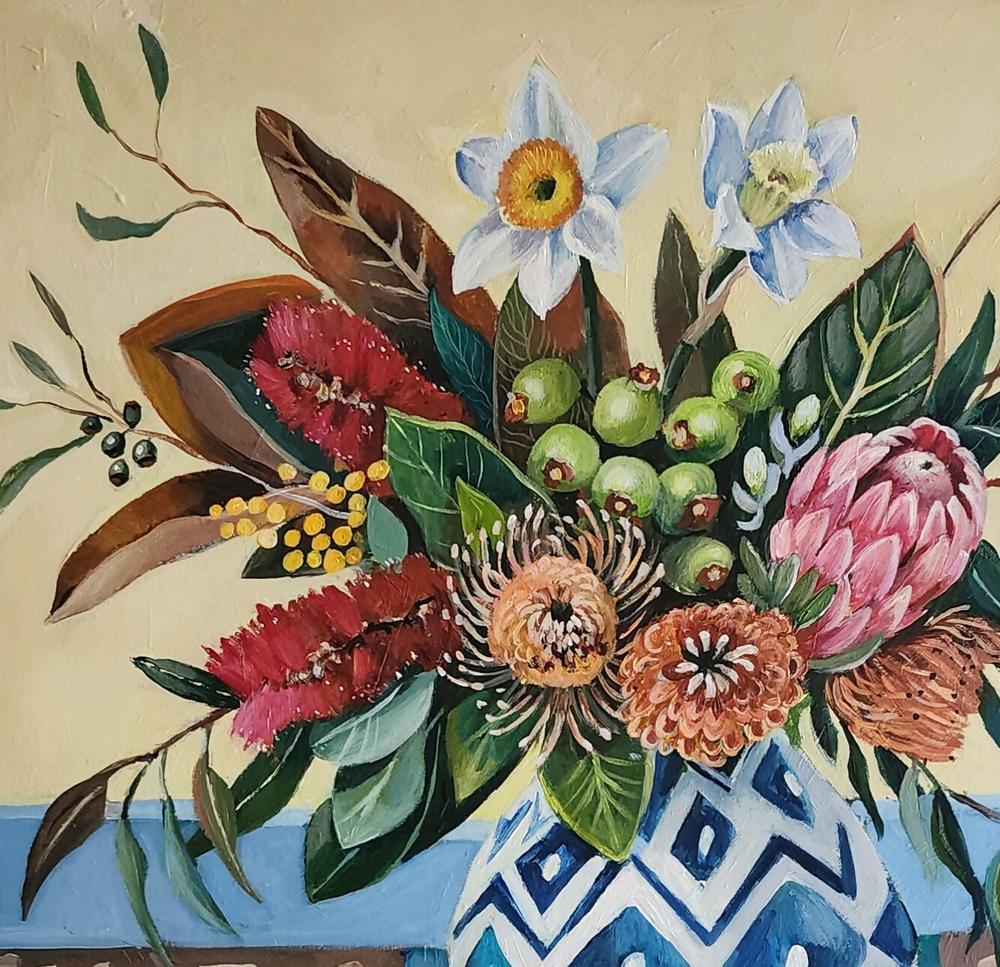 Native Bouquet-by-Susan Trudinger Original Art-original art-Gioia