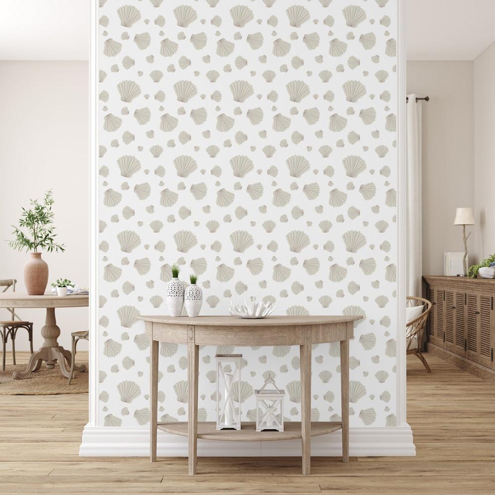Neutral Scallops-wallpaper-eco-friendly-easy-removal-Gioia Wall Art-5