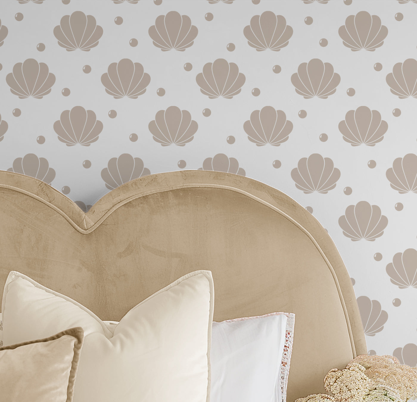 Neutral Shells-wallpaper-eco-friendly-easy-removal-Gioia Wall Art-2