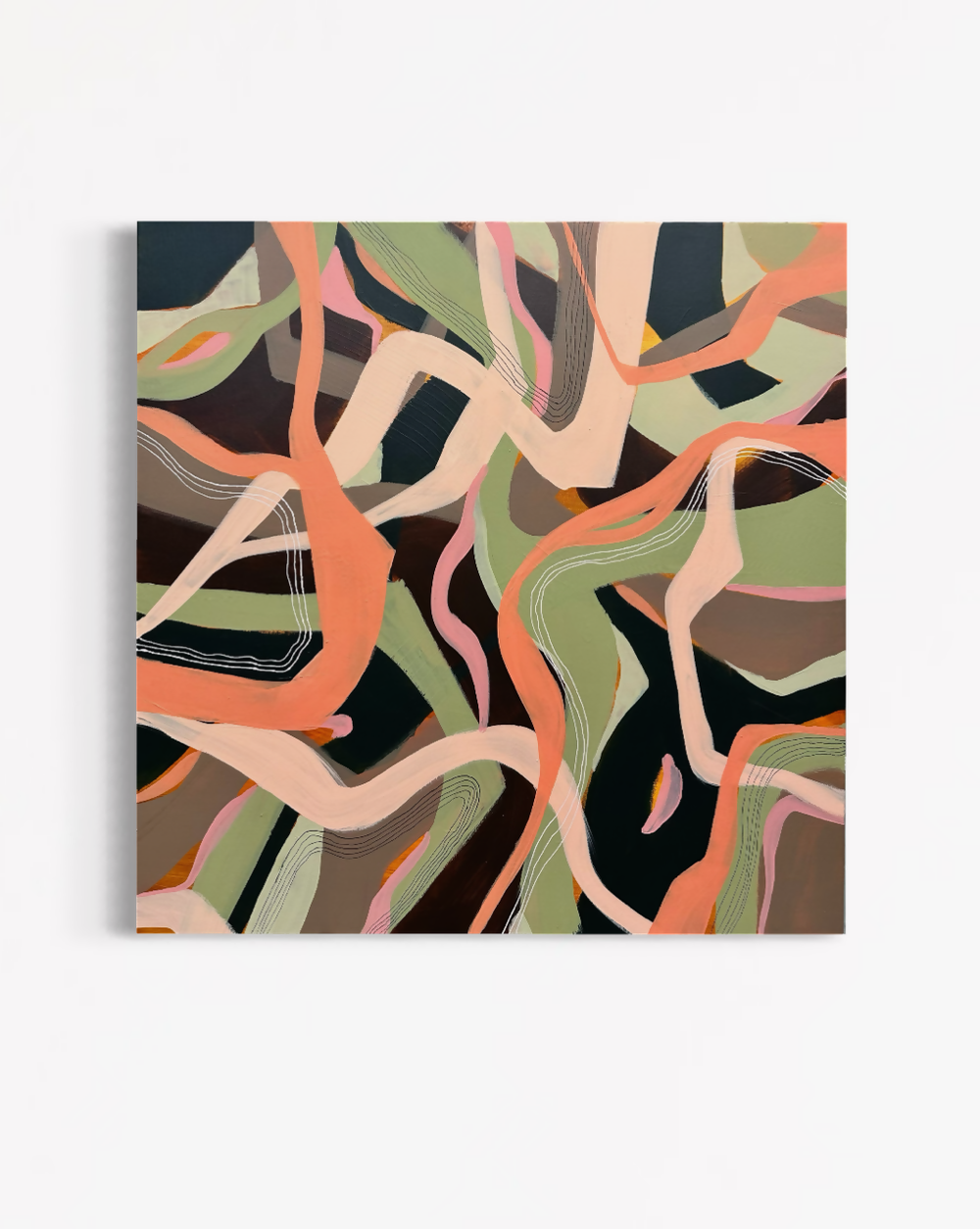 Notes from the forest floor-by-Sibylle Zinnocker-original art-Gioia