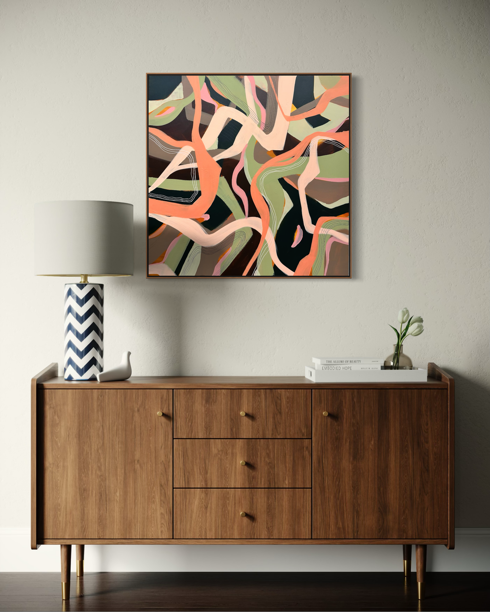 Notes from the forest floor-by-Sibylle Zinnocker-original art-Gioia