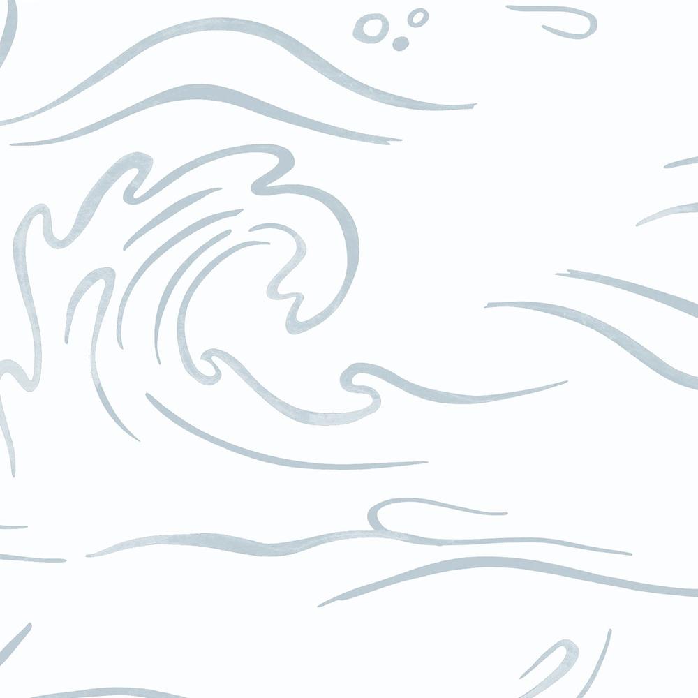 Ocean Waves, Dusty Sea Mist-wallpaper-eco-friendly-easy-removal-Gioia Wall Art-2