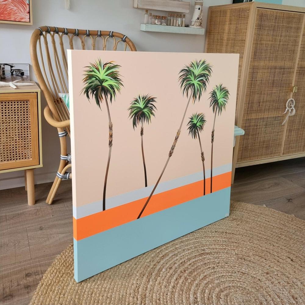 Oceanside #5, Original Hand-Painted Canvas By Michelle Jirsensky-by-Michelle Jirsensky-original art-Gioia