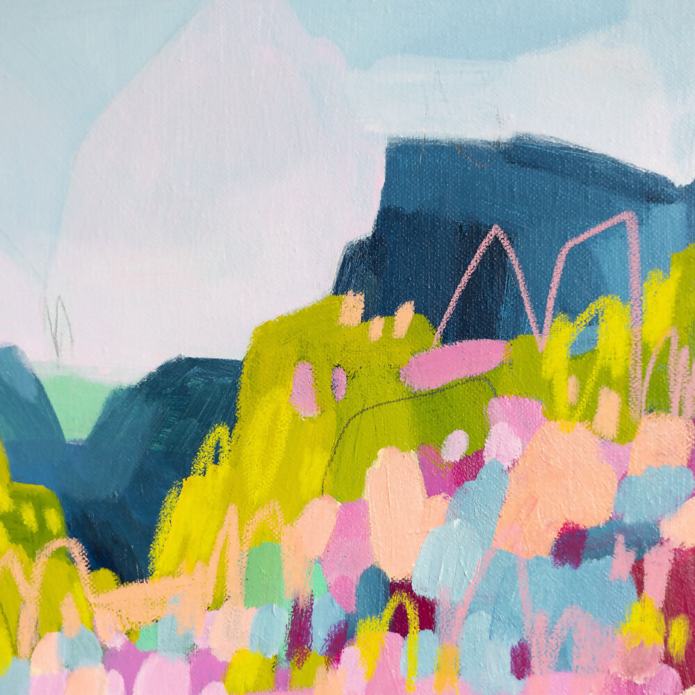 'On The Bright Side' Original-by-Fiona Brown Art-original art-Gioia