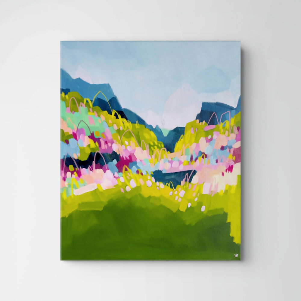 'On The Bright Side' Original-by-Fiona Brown Art-original art-Gioia