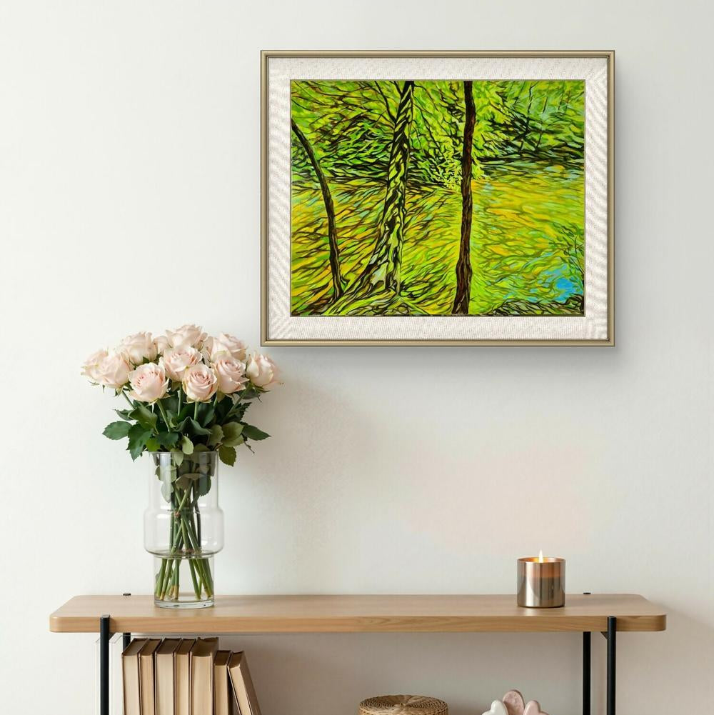 On the Banks of the Akerselva-by-Brian Purcell Original Art-original art-Gioia