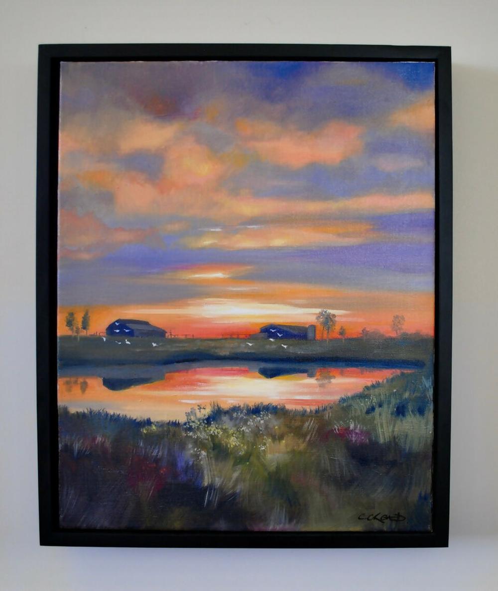 Outback Sunset , Original Artwork