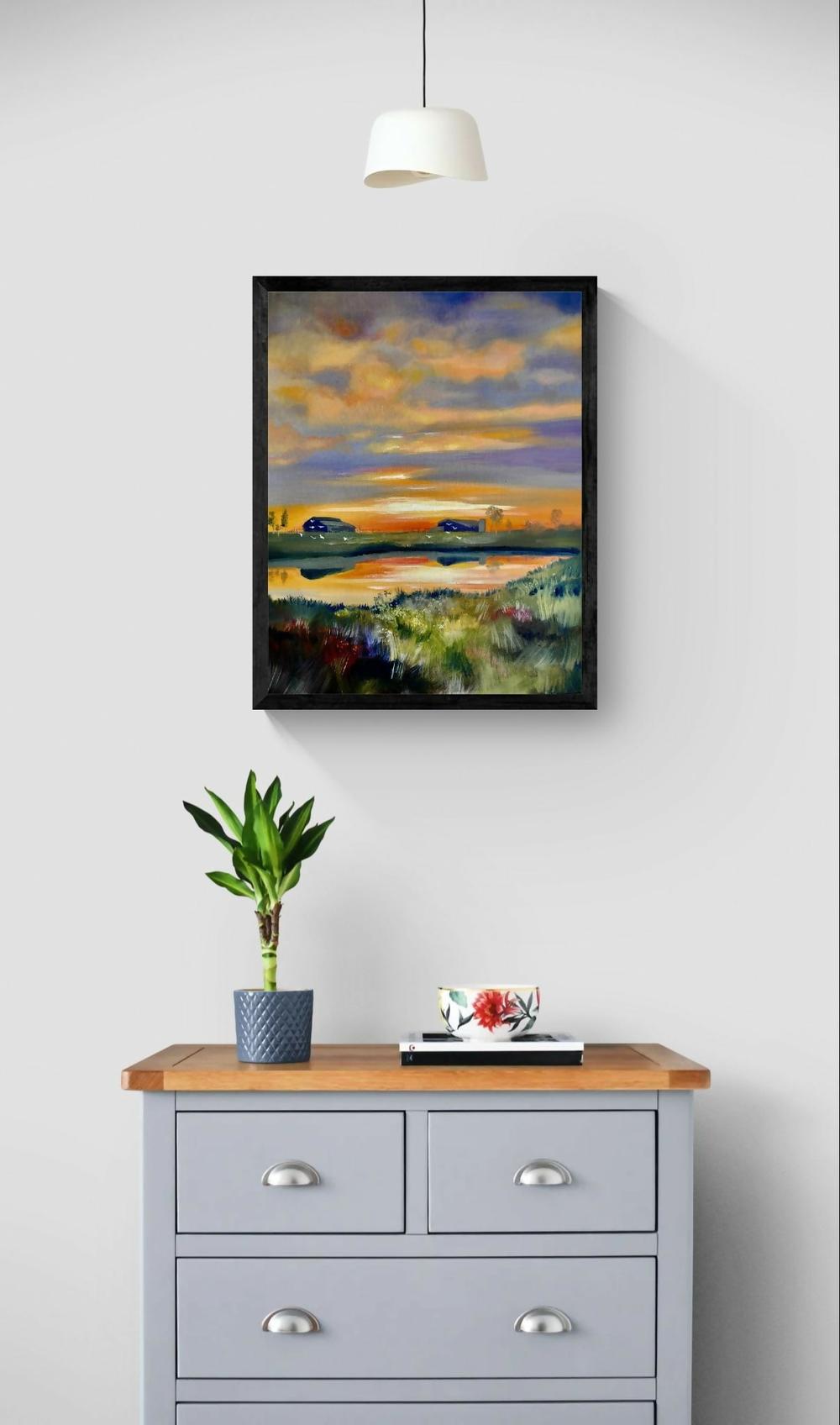 Outback Sunset , Original Artwork