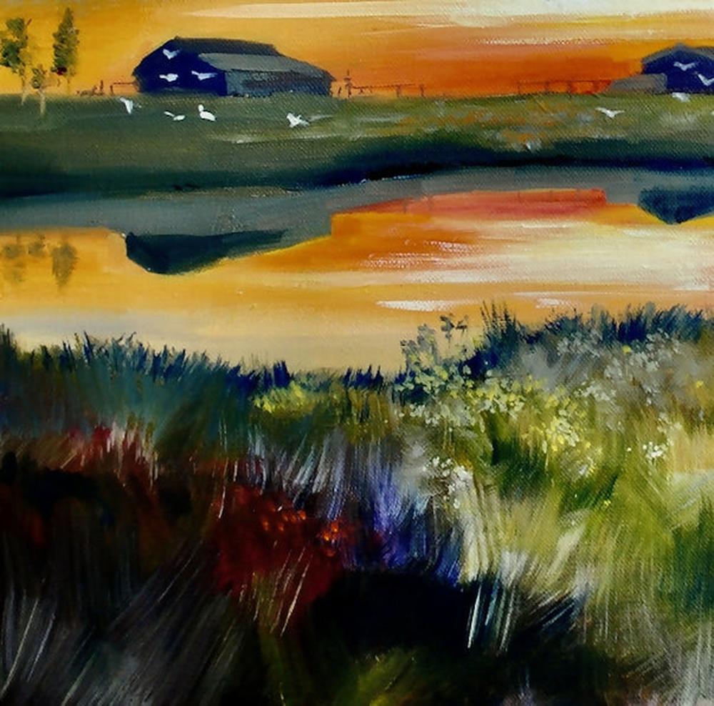 Outback Sunset , Original Artwork