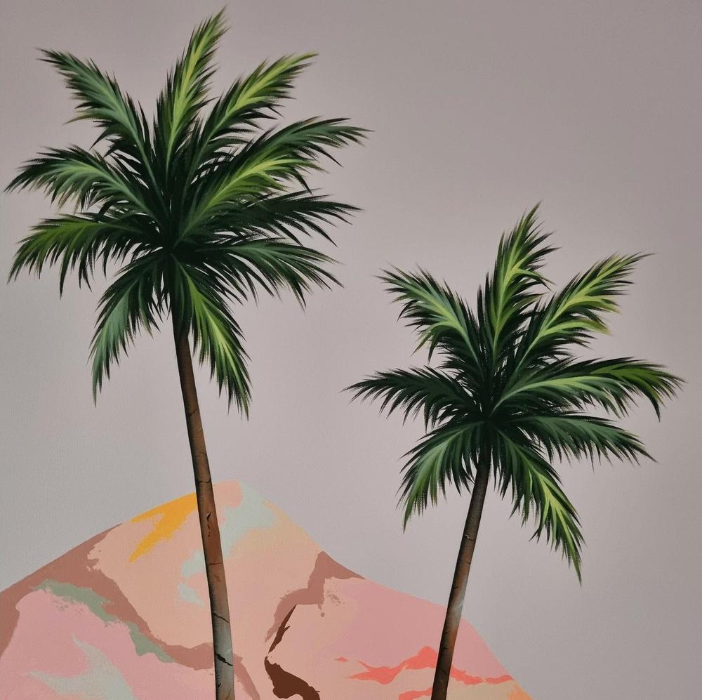 Palm Desert #3, Original Hand-Painted Canvas By Michelle Jirsensky-by-Michelle Jirsensky-original art-Gioia