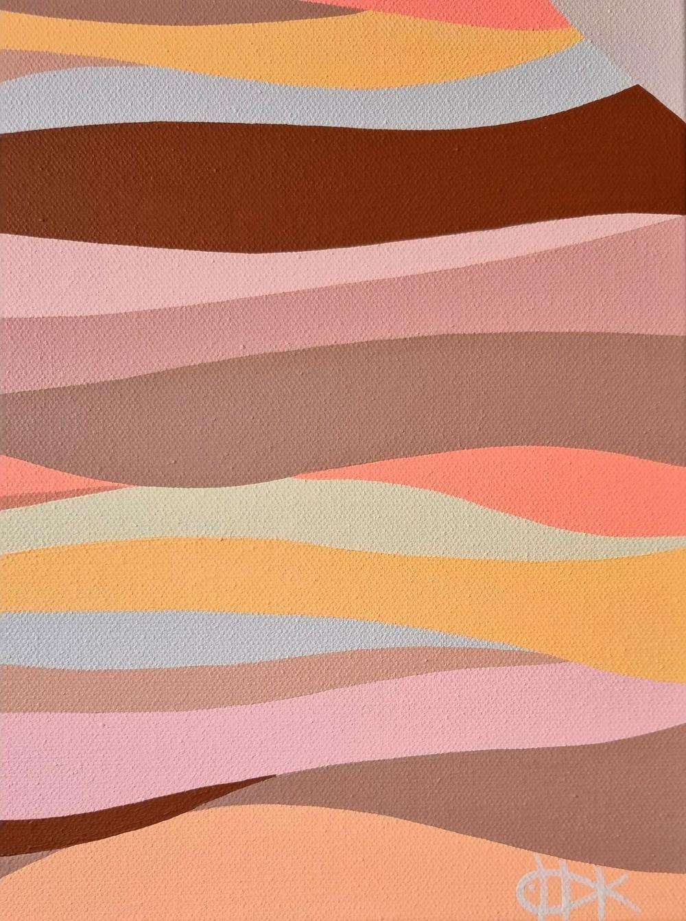 Palm Springs #7, Original Hand-Painted Canvas By Michelle Jirsensky-by-Michelle Jirsensky-original art-Gioia
