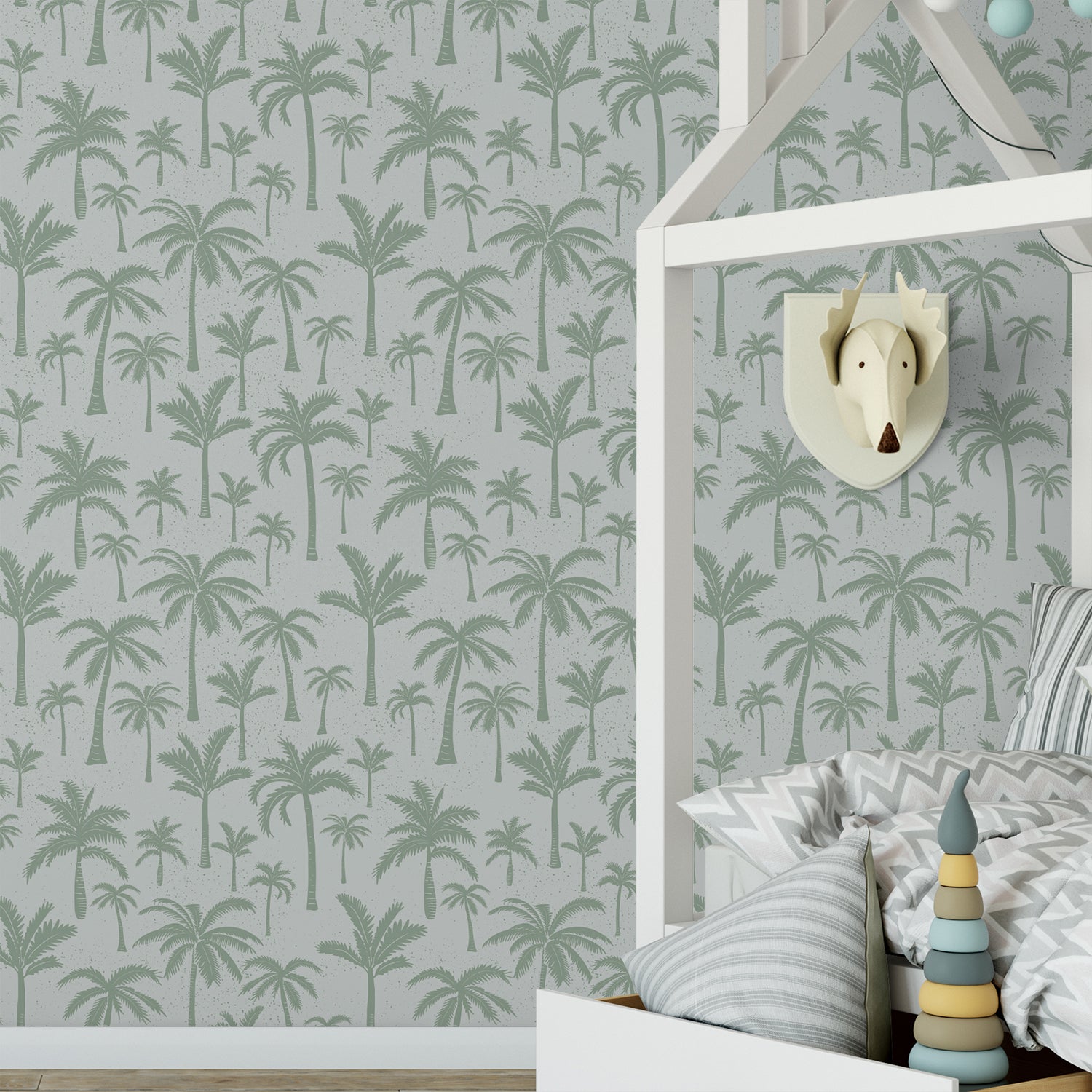 Palm trees Pale Olive