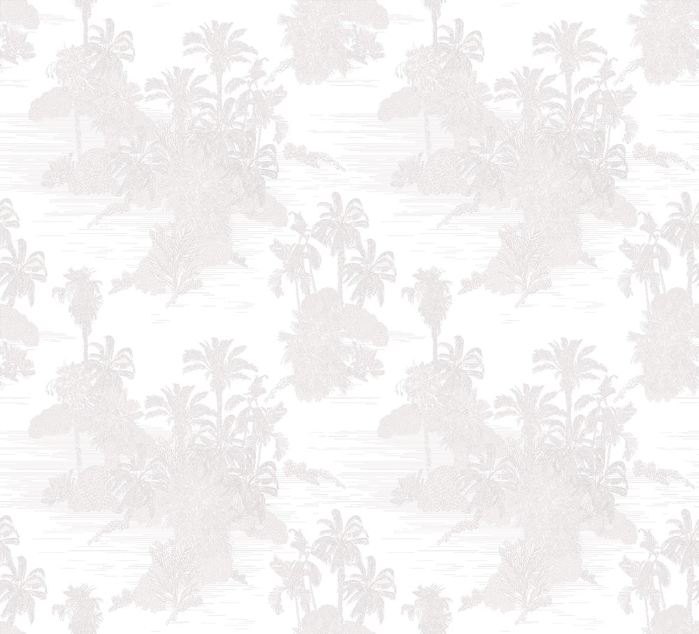Palmtree Ivory Wallpaper