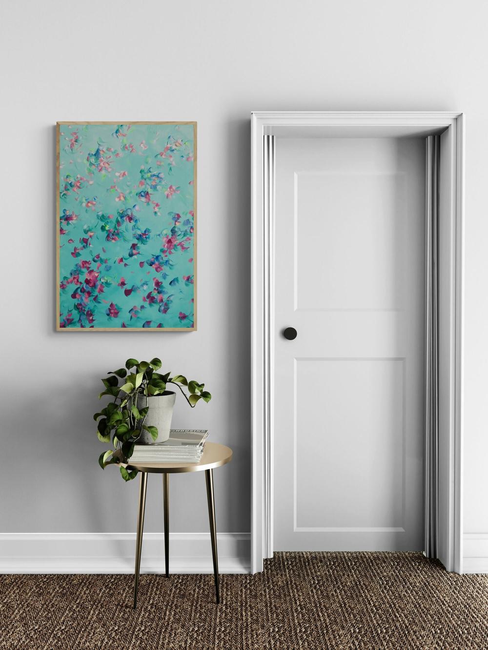 Petal Echoes , Original Artwork-by-Katherine Spiller-original art-Gioia